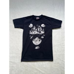 Metamorphosis Mushroom Skull Forest Black T Shirt Size Small‎